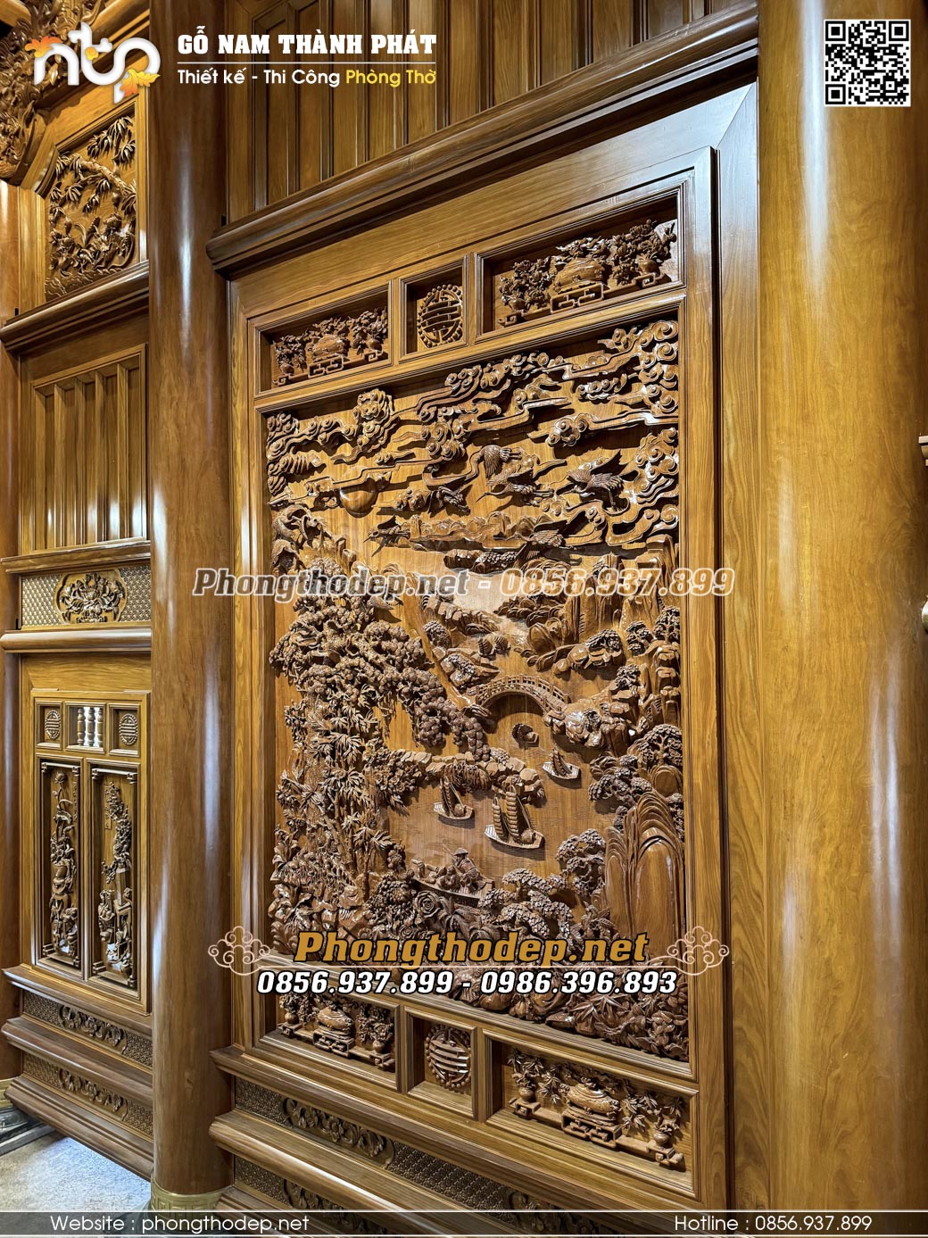 Thi công nhà gỗ 5 gian khủng